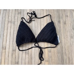 Bikini czerne szydełkowe